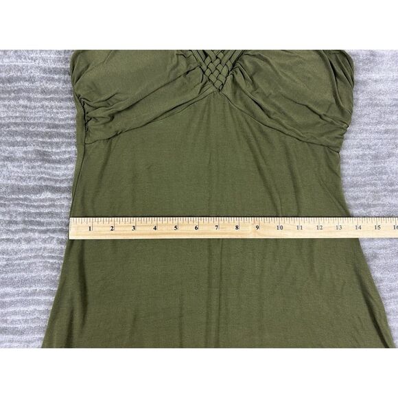 Spense Dress Womens Medium Green Maxi Halter Retro Vibes - Picture 5 of 12